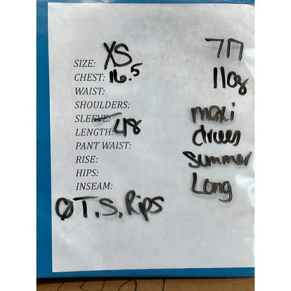 Olivia Rae New York Womens Size XS Light Blue Sleeveless Maxi Dress - Picture 8 of 8